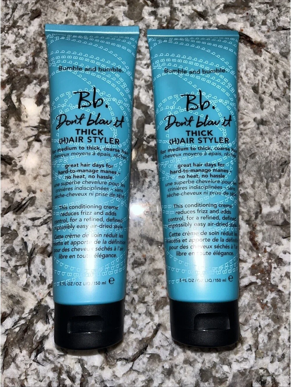 Lot of 2 Bumble and Bumble Don't Blow It Thick Hair Styler 150ml 5oz Coarse Hair